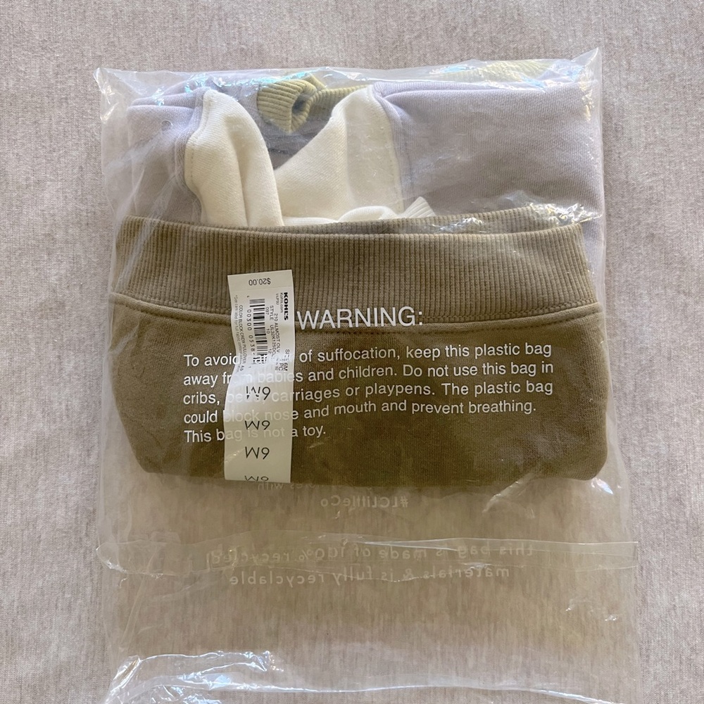 Baby Little Co. Colorblock Sweatshirt 6 months - Picture 3 of 3